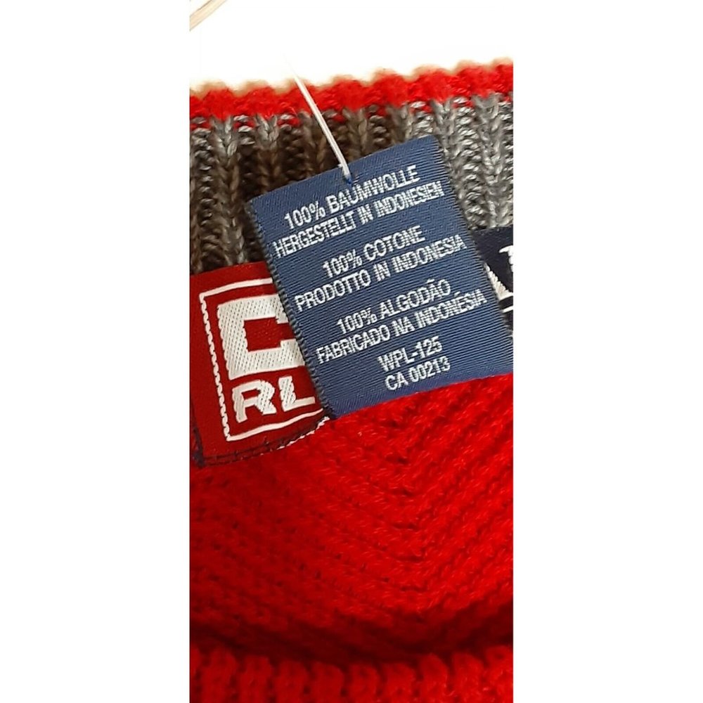 Vintage Chaps Ralph‎ Lauren Mens XL Red Pullover Sweater Crew Neck Cotton… - Picture 7 of 7